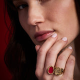 House of the Dragon™ 'Fire Will Reign' Dragon Egg Locket Ring