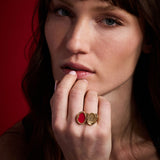 House of the Dragon™ 'Fire Will Reign' Dragon Egg Locket Ring