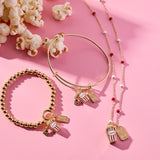 'Here For The Drama!' Popcorn Charm Locket Pendant