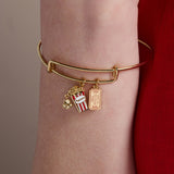 'Here For The Drama!' Movie Theater Popcorn & Ticket Charm Bangle