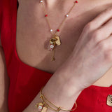 'Here For The Drama!' Popcorn Charm Locket Pendant