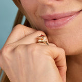 Big Top Carousel Bunny Spinner Ring