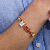 Lobster Boil 'Let's Get Crackin!' Inline Charm Bracelet