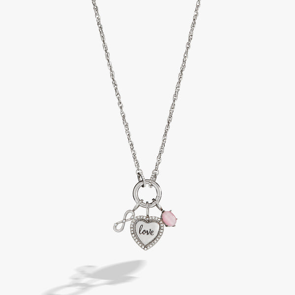 Love Trio Interchangeable Bridal Charm Necklace – Customizable