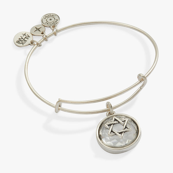 Jewish Judaica Lucky Blue Eye Bead – Star Of David Charm Pendant Bangle Bracelet