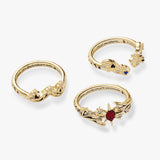 A Court of Thorns and Roses™ Bat Boys Ring Set of 3