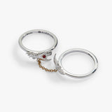 A Court of Thorns and Roses™ 'Keep Reaching Out Your Hand' Nesta™ & Cassian Ring Set of 2