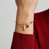 'There Cannoli Be You' Bow & Heart Multi Charm Bangle