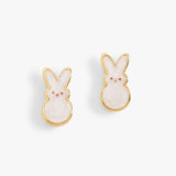 PEEPS® White Pearlized Bunny Studs