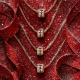 Mom Pave Rondelle Necklace