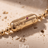 Cancer Zodiac Barrel Bead Bracelet