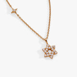 Delicate Pave Star of David Pendant Necklace