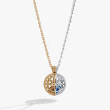 Compass Birthstone Shaker Necklace