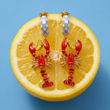 Lobster Boil Statement Earring