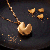 Fortune Cookie 'It's Your Lucky Day' Locket Pendant