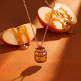 Caramel Apple Dip Slider Necklace