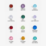North Star Birthstone Locket Necklace