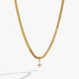 ACOTAR™ "Nothing Can Break Me" Herringbone Necklace with Quote
