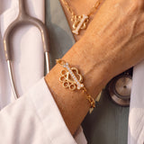 Vet Tech Pave Paw Toggle Bracelet