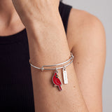 'Strength' Cardinal Duo Charm Bangle Bracelet