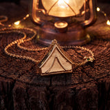 "Glow With The Flow" Camping Tent Necklace