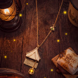 "Glow With The Flow" Camping Tent Necklace