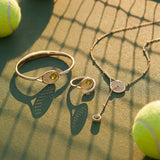Tennis Racket 'You Are Serving' Wrap Ring