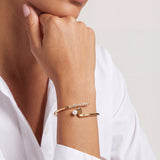 Golf Club 'My Cup of Tee' Bypass Cuff Bracelet