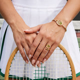 Tennis Racket 'You Are Serving' Wrap Ring