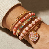 'Mom Is Just Wow Upside Down' Bangle Set of 5