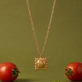 Pasta Girl 'Anything Is Pastable' Ravioli Locket Pendant