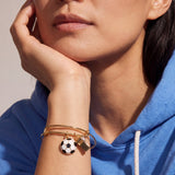 Soccer & Whistle Charm Bangle