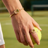 Tennis Racket 'You Are Serving' Wrap Ring