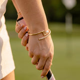 Golf Club 'My Cup of Tee' Bypass Cuff Bracelet