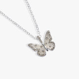 April 'Strength' Butterfly Birthstone Pendant