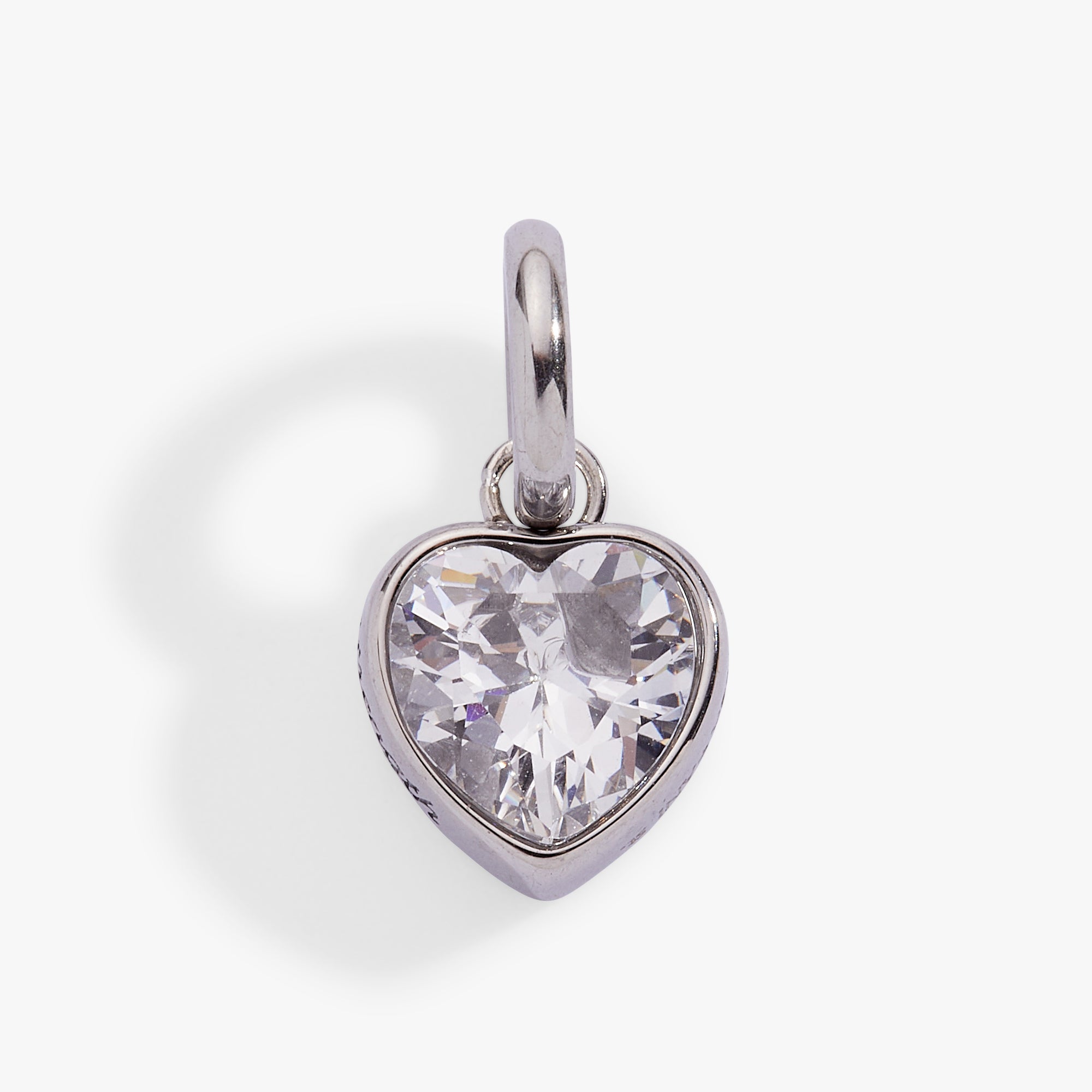 April 'Strength' Heart Birthstone Charm