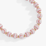 Baseball Beaded Bangle