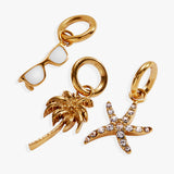 Beach Vacation Mini Charm Set