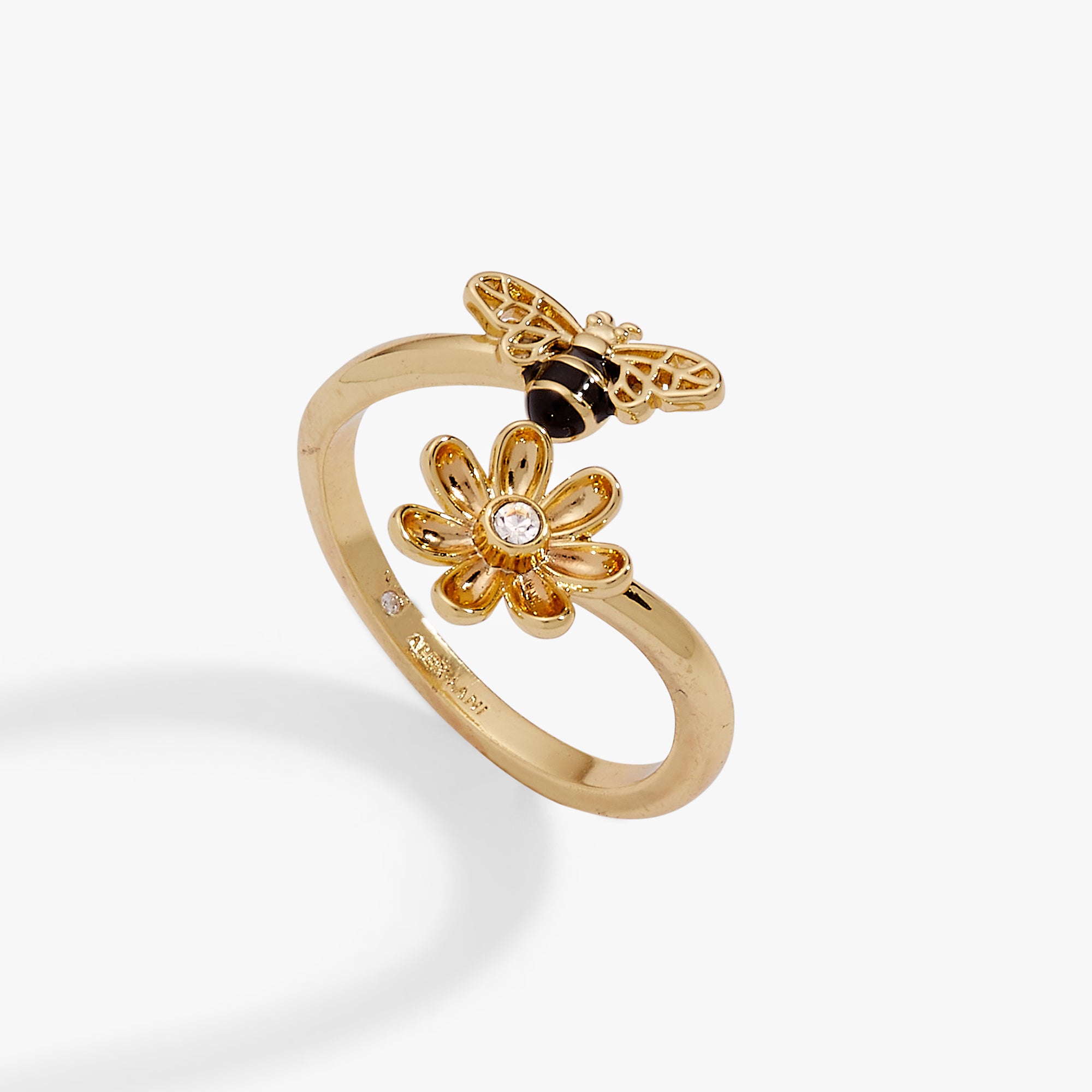 Beya Exentrix Rings Bee & Daisy Wrap Ring | Alex and Ani – ALEX AND ANI