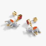 Big Top Carousel Elephant Drop Earrings