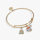 Big Top Carousel Elephant & Goldfish Multi Charm Bangle