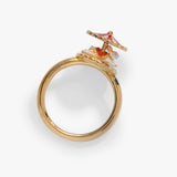 Big Top Carousel Bunny Spinner Ring