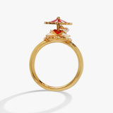 Big Top Carousel Bunny Spinner Ring