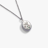Birds of a Feather Locket Pendant Necklace