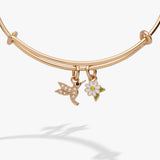 Hummingbird ‘Birds of a Feather’ Mini Charm Bangle