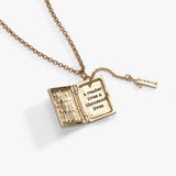 'A Reader Lives A Thousand Lives' Book Club Locket Pendant