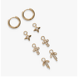 Coquette Christian Huggie Earring Set