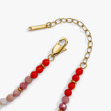 Coral Ombre Semi-Precious Beaded Bracelet