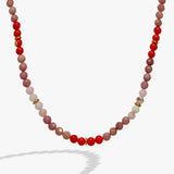 Coral Ombre Semi-Precious Beaded Necklace