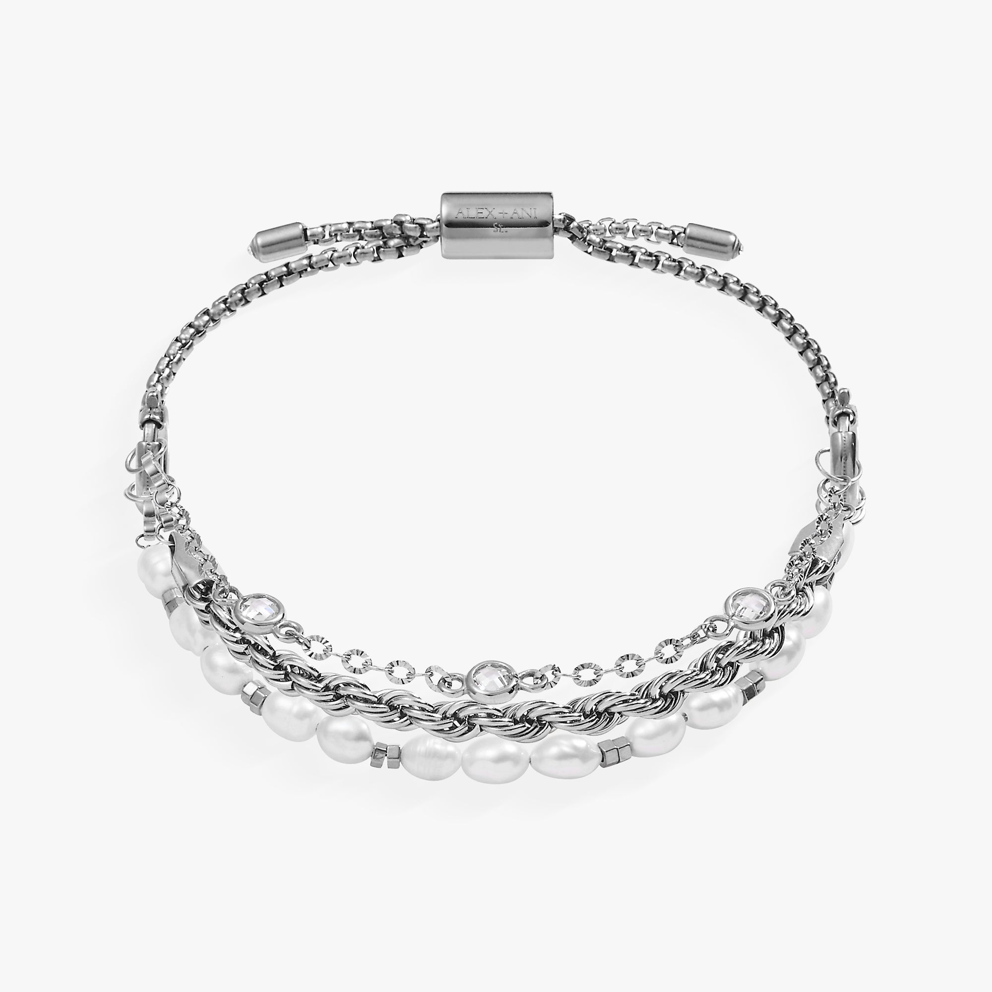 【TATIANA】Pearl and Rainbow jewel Bracelet SE0160〜2点SET MUSINSA公式 | TATIANA (Set) Pearl and Rainbow Jewel Bracelet